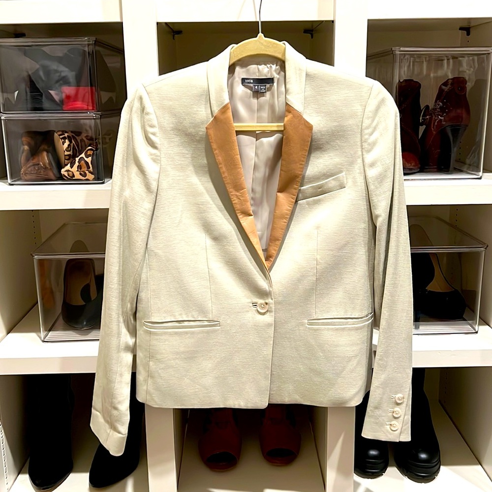 Vince Jacket with Leather Detail